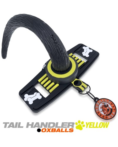 Queue de chien Oxballs Tail Handler Jaune pas cher