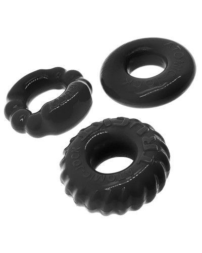 Lot de 3 Cockrings Bonemaker Noirs pas cher