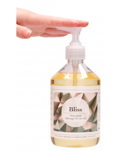 Huile de massage Bliss sans parfum 500ml pas cher