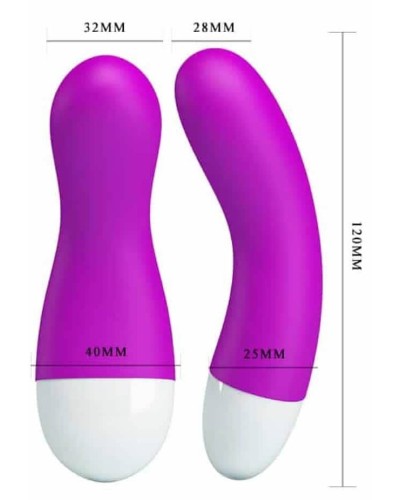 Stimulateur de clitoris Ian Pretty Love 12cm Violet pas cher