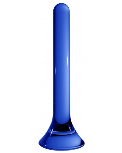 Plug en verre Tower Bleu 15 x 2cm pas cher