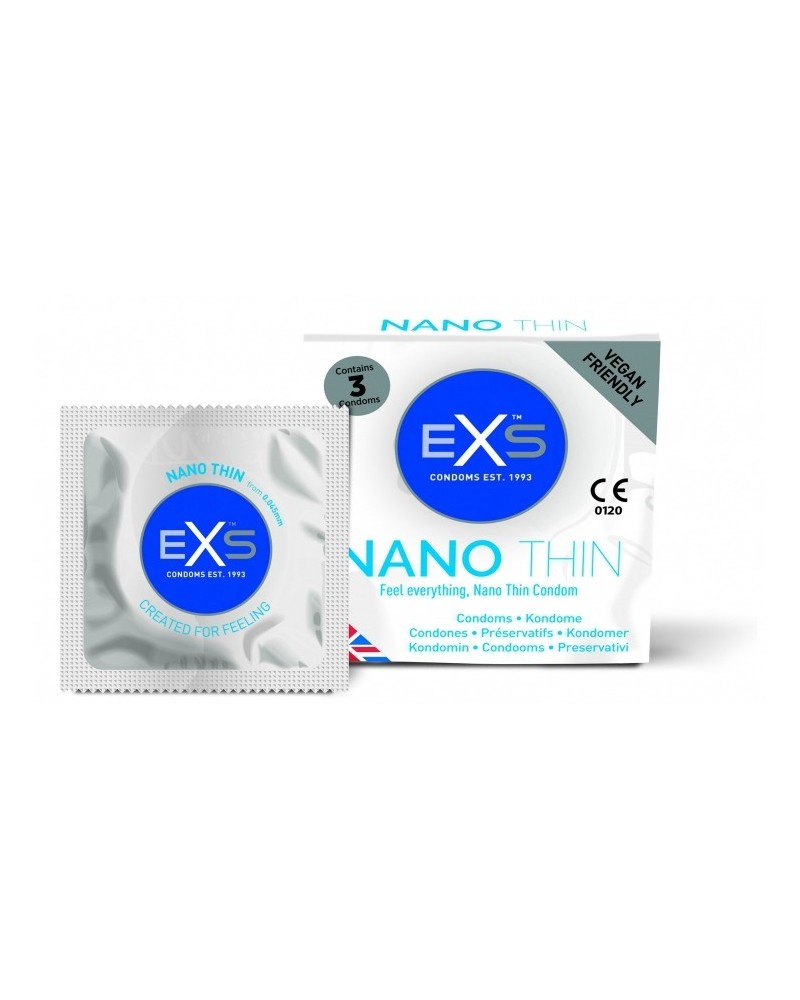 PrEservatifs fins Nano Thin x3 pas cher