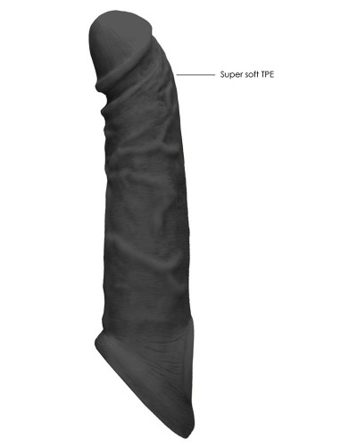 Gaine de pEnis Realrock Curve 17 x 4.5cm Noire pas cher