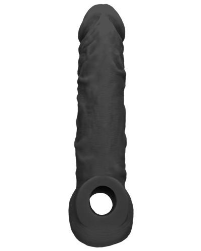 Gaine de pEnis Realrock Curve 17 x 4.5cm Noire pas cher