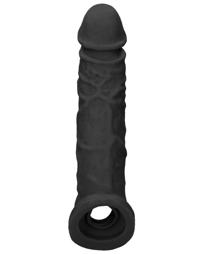 Gaine de pEnis Realrock Curve 17 x 4.5cm Noire pas cher