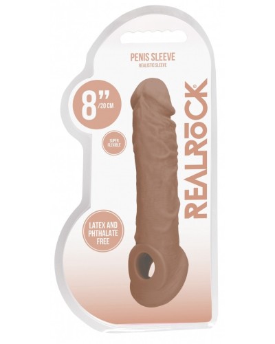 Gaine de pEnis Realrock Curve 17 x 4.5cm Latino pas cher