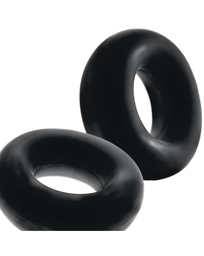 Lot de 2 cockrings Stiffy Bulge Noirs pas cher