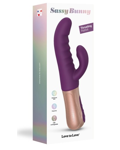 Vibro Rabbit Sassy Bunny Love to Love 23cm Violet pas cher