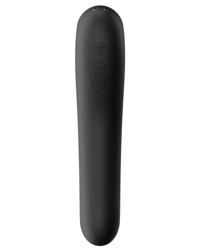 Stimulateur de clitoris Dual Kiss Satisfyer Noir pas cher