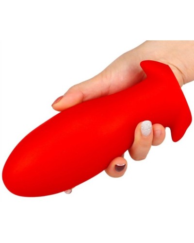 Plug Silicone Saurus Egg M 12 x 5.5cm Rouge pas cher