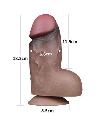 Gode ThickUp Nature Cock 12  x6.5cm Latino pas cher