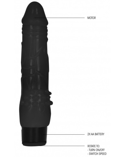 Gode vibrant Dildo Vibe Fat 17 x 5cm Noir pas cher