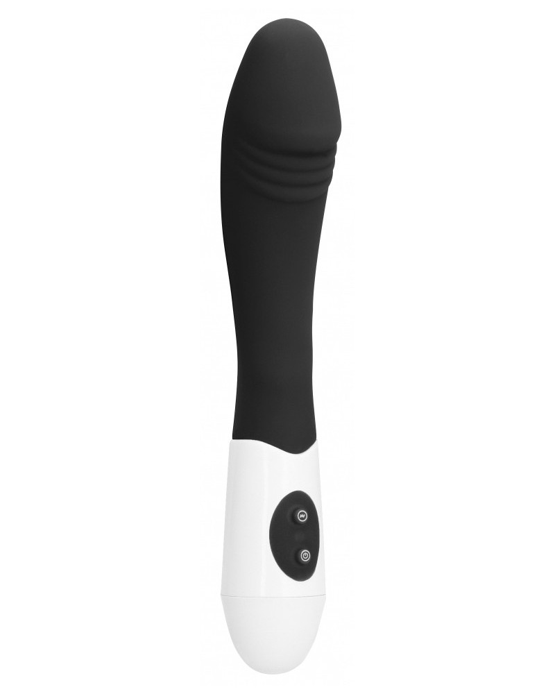 Vibro Ribbed Vibrator 12 x 3.7cm Noir pas cher