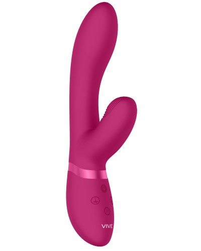 Vibro Rabbit Kyra 21 x 3.5cm Rose pas cher