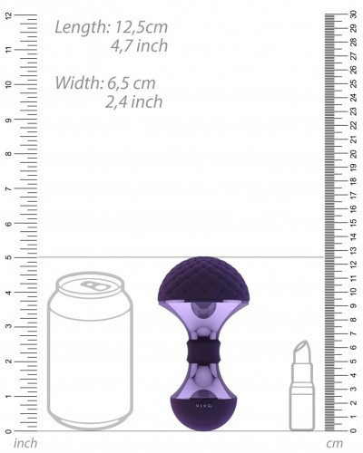 Stimulateur de clitoris Enoki Vive 12.5cm Violet pas cher