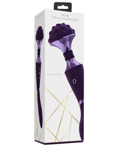 Wand Shiatsu 29cm Violet pas cher