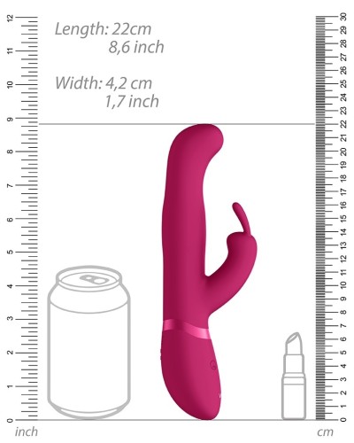 Vibro Rabbit IZARA Vive 22cm Rose pas cher