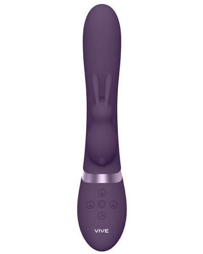 Vibro Rabbit gonflable Taka 22 x 6cm Violet pas cher