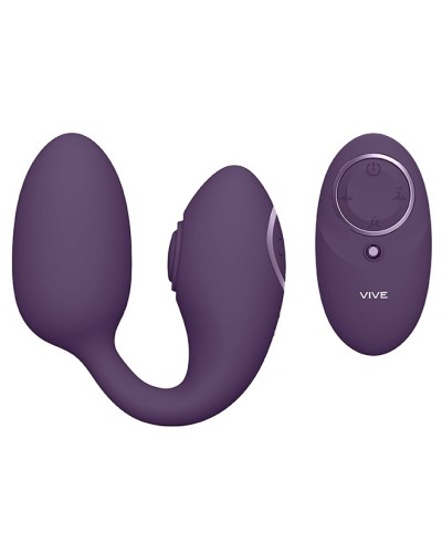 Plug Point G et clito Aika 7 x 3.7cm Violet pas cher