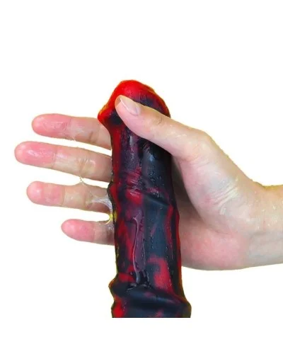 Gode Dragon Zirg 22 x 5cm Noir-Rouge pas cher