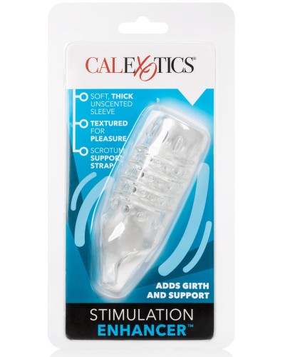 Gaine de pEnis Stimulation Enhance 8 x 4cm Transparente pas cher