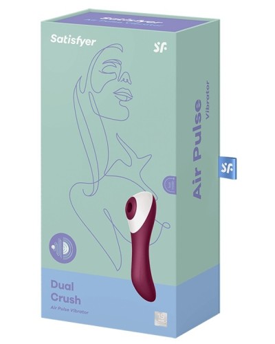 Stimulateur de clitoris DUAL CRUSH Satisfyer 16cm pas cher