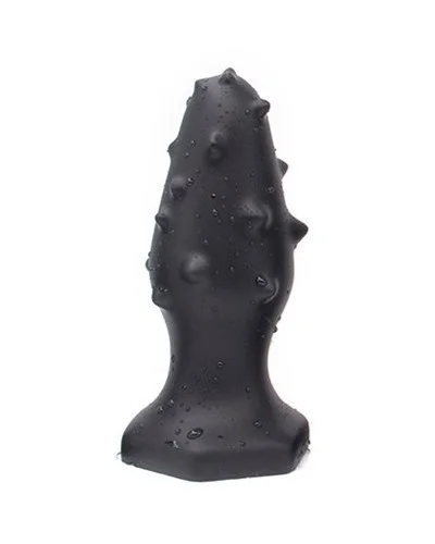 Plug silicone Monster Spike M 12 x 4.5cm Noir pas cher