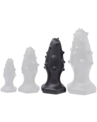 Plug Silicone Monster Spike L 14 x 5.5cm Noir pas cher