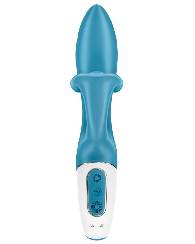 Vibro Rabbit EMBRACE ME Satisfyer 20cm Bleu pas cher