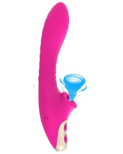 Stimulateur de clitoris et Point G Dudu 20cm Rose pas cher