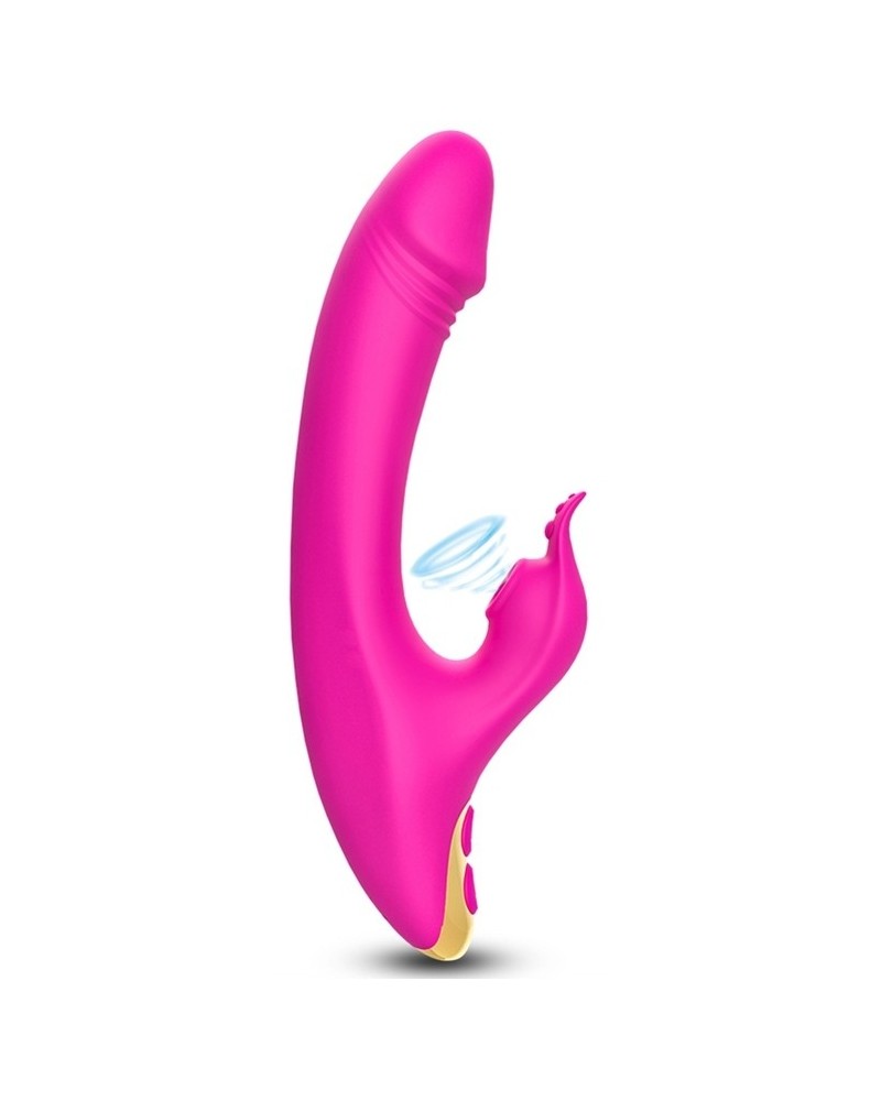 Vibro Rabbit a aspiration Amant Vibe 22cm Rose pas cher