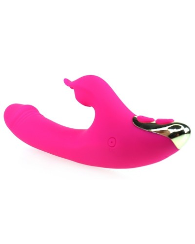 Vibro Rabbit a aspiration Amant Vibe 22cm Rose pas cher