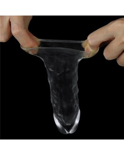 Gaine de pEnis Flawless 15 x 4cm Transparente pas cher