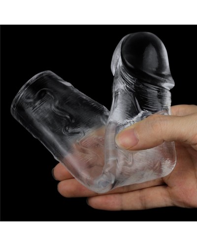 Gaine de pEnis Flawless 19 x 4cm Transparente pas cher