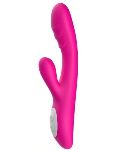 Vibro Rabbit chauffant Spark 22cm Rose pas cher