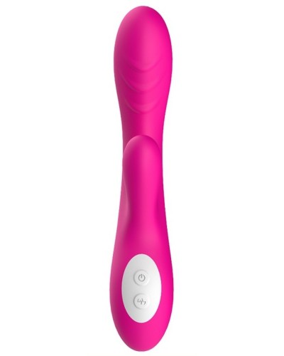 Vibro Rabbit chauffant Spark 22cm Rose pas cher