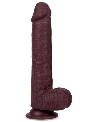 Gode rEaliste Slidy Cock 17 x 4cm Marron pas cher