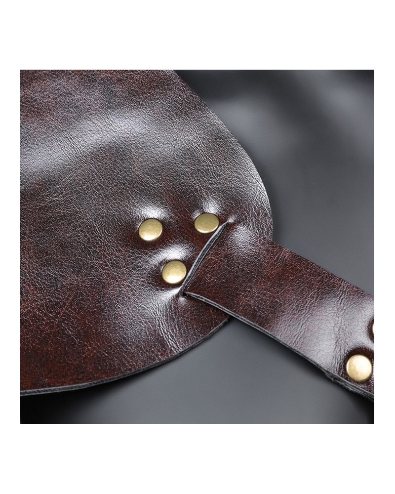 Harnais Showman Cuir Browband Headle avec accents cuir brut