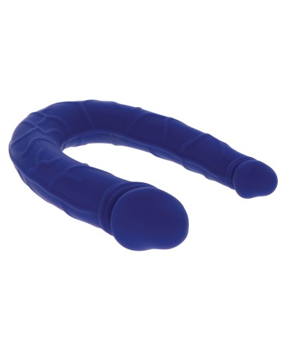 Mini Double gode U-Shape 11 x 3.1cm Bleu pas cher