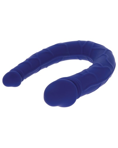 Mini Double gode U-Shape 11 x 3.1cm Bleu pas cher