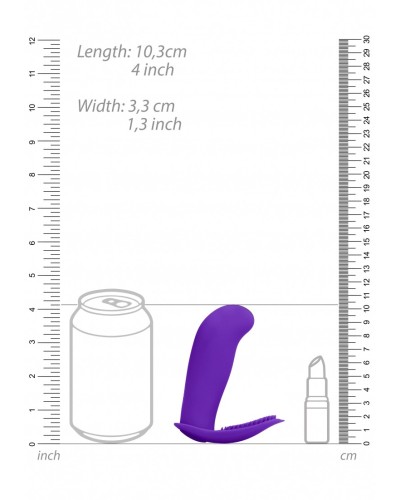 Stimulateur vibrant LEON 8.5 x 3cm Violet pas cher