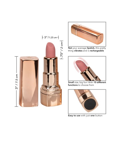 Vibro Lipstick 8cm Rose clair pas cher