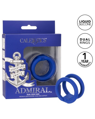 Double Cockring Dual Cock Cage Admiral 32mm pas cher