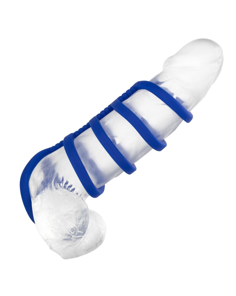 Gaine de pEnis 5 Cockrings Xtreme Cage Admiral 9cm pas cher