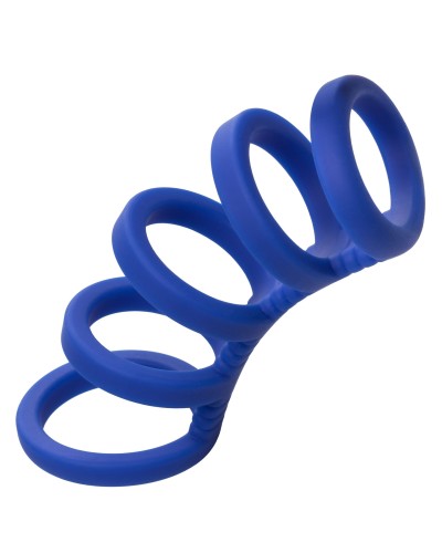 Gaine de pEnis 5 Cockrings Xtreme Cage Admiral 9cm pas cher