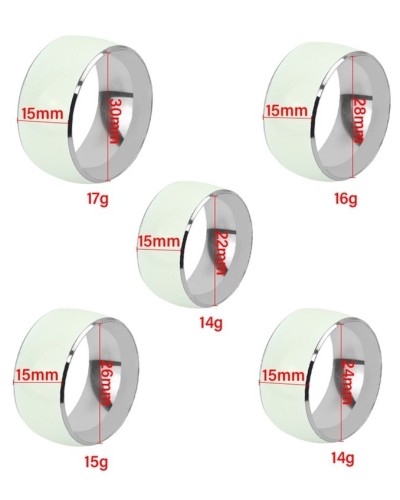 Anneau de gland phosphorescent Taille 24 mm