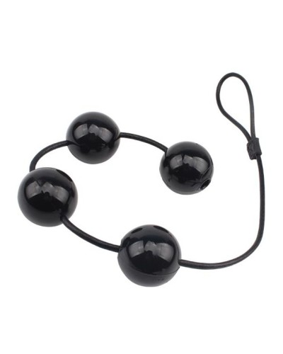 Boules anales Rubicon L 35 x 6cm Noires