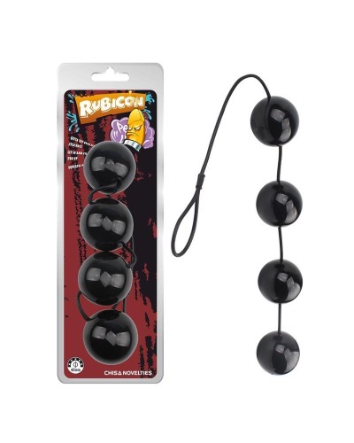 Boules anales Rubicon L 35 x 6cm Noires