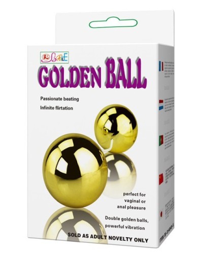 Boules anales Vibrantes Gold 3.5 cm