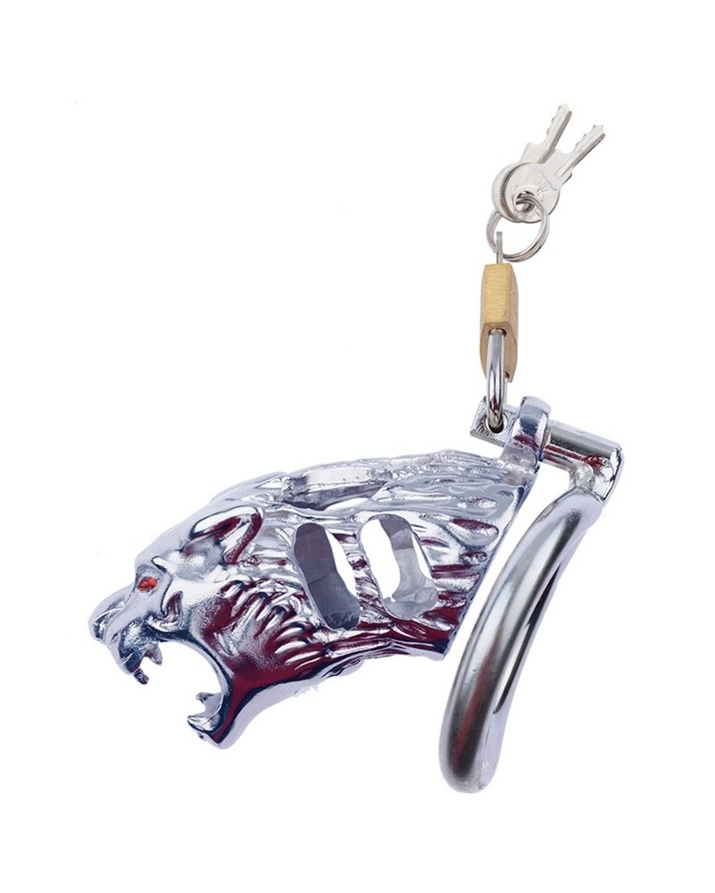 Cage De Chasteté Métal CockLock – Modèle Lineale 9,5 X 3,5 Cm – Taille Au Choix – Neuf